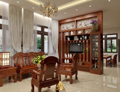 Thiết Kế Nội Thất Gỗ Cho Nhà Ở Anh Lý Chị Biên